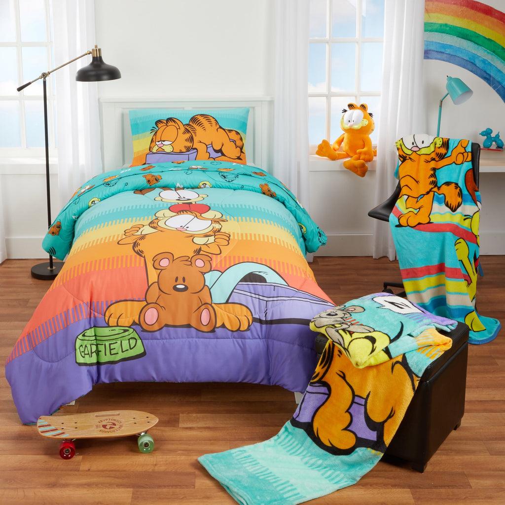 Kids Blue Print Fleece Throw Blanket, 46 x 60