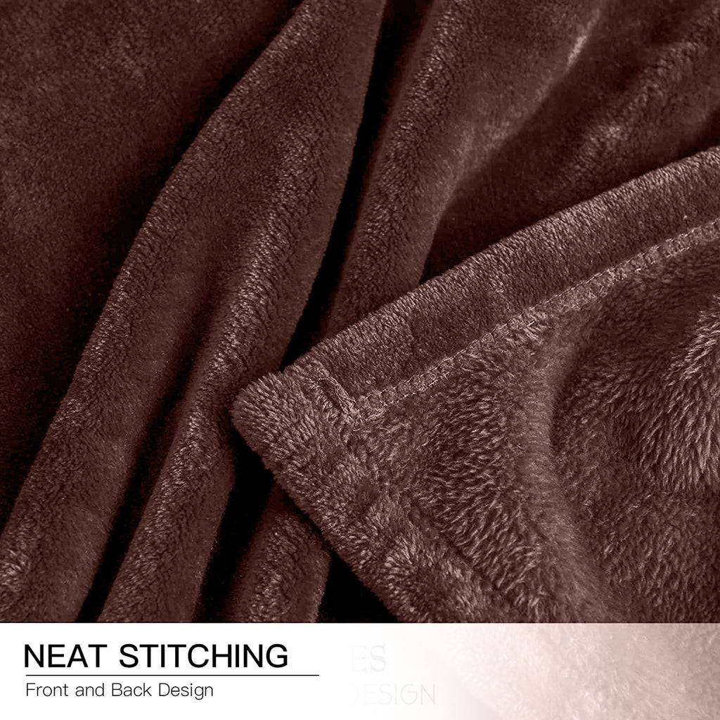 Throw Blanket, Fuzzy & Plush Warm Fleece Blanket, Throw Size Coffee Blankets for Couch Beds, Machine Washable Blanket...