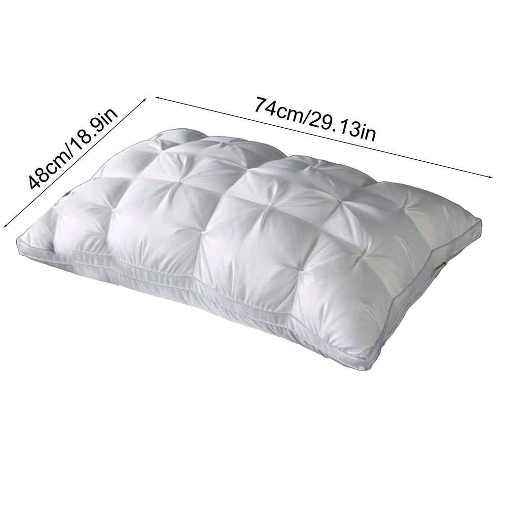 Goose Down Pillow and Feather Pillows for Neck/Back/Side Sleepers, Premium Soft Down Fill Standard Size Pillow for Sl...