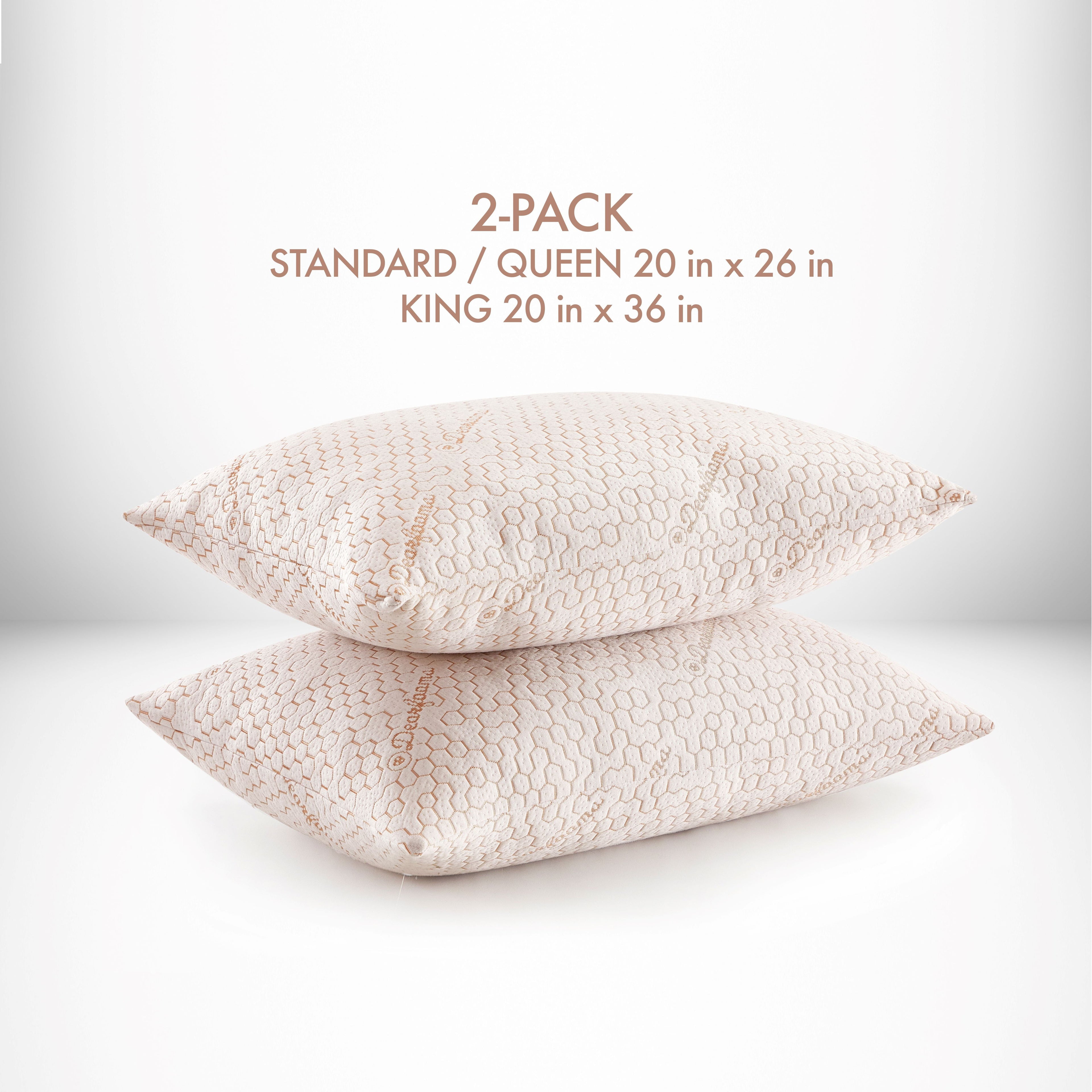 Cozy Copper Infused Bed Pillow Standard, White