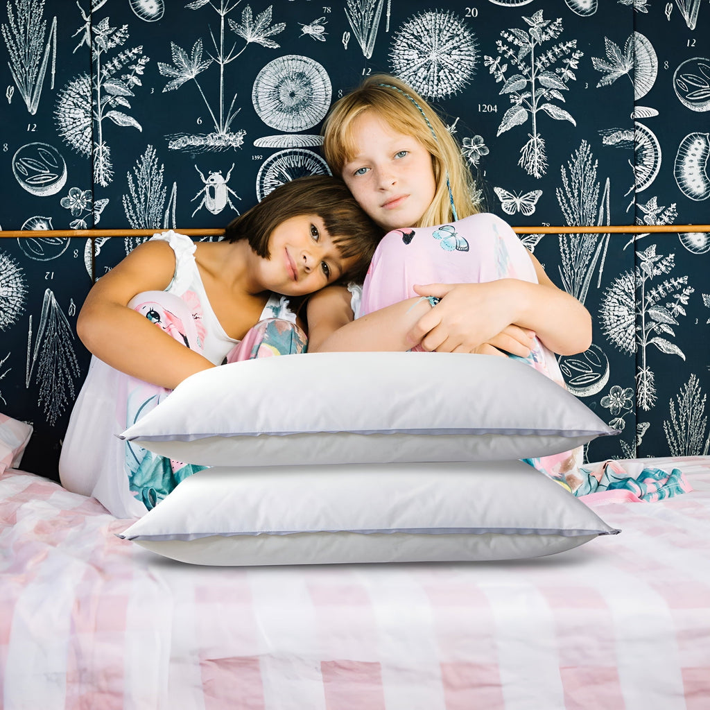 Flat Pillows for Sleeping Thin,Ultra Thin Pillow,Adjustable Shredded Memory Foam Pillows for Side,Back,Stomach Sleepe...