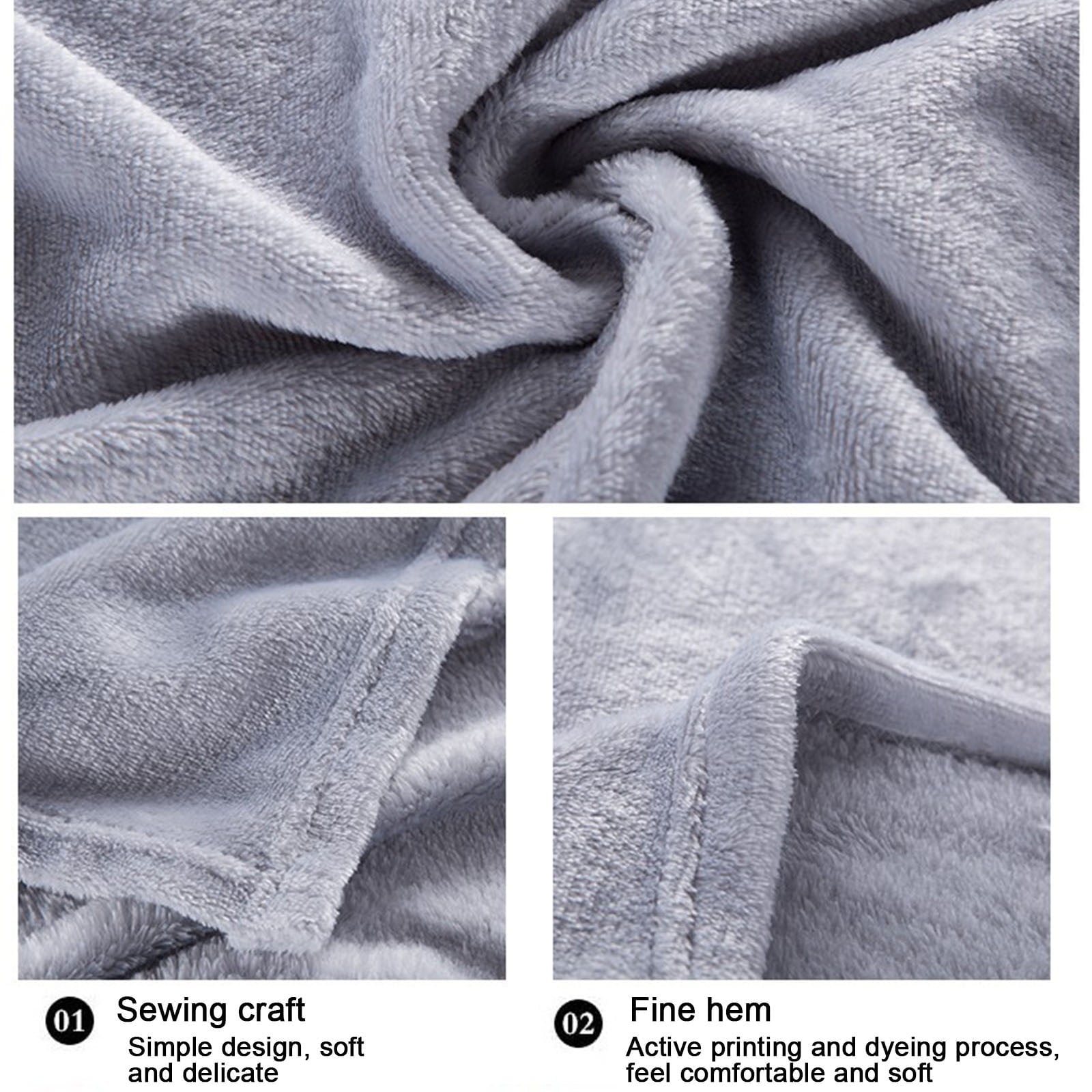 Under $5 Flannel Blanket 27.56X39.37 Inches Blanket Soft Cozy Throw Blanket for Couch, Bed, Household Blanket for All...