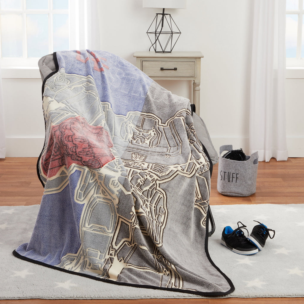 Kids Fleece Throw Blanket, 46x60, Glows-In-The-Dark