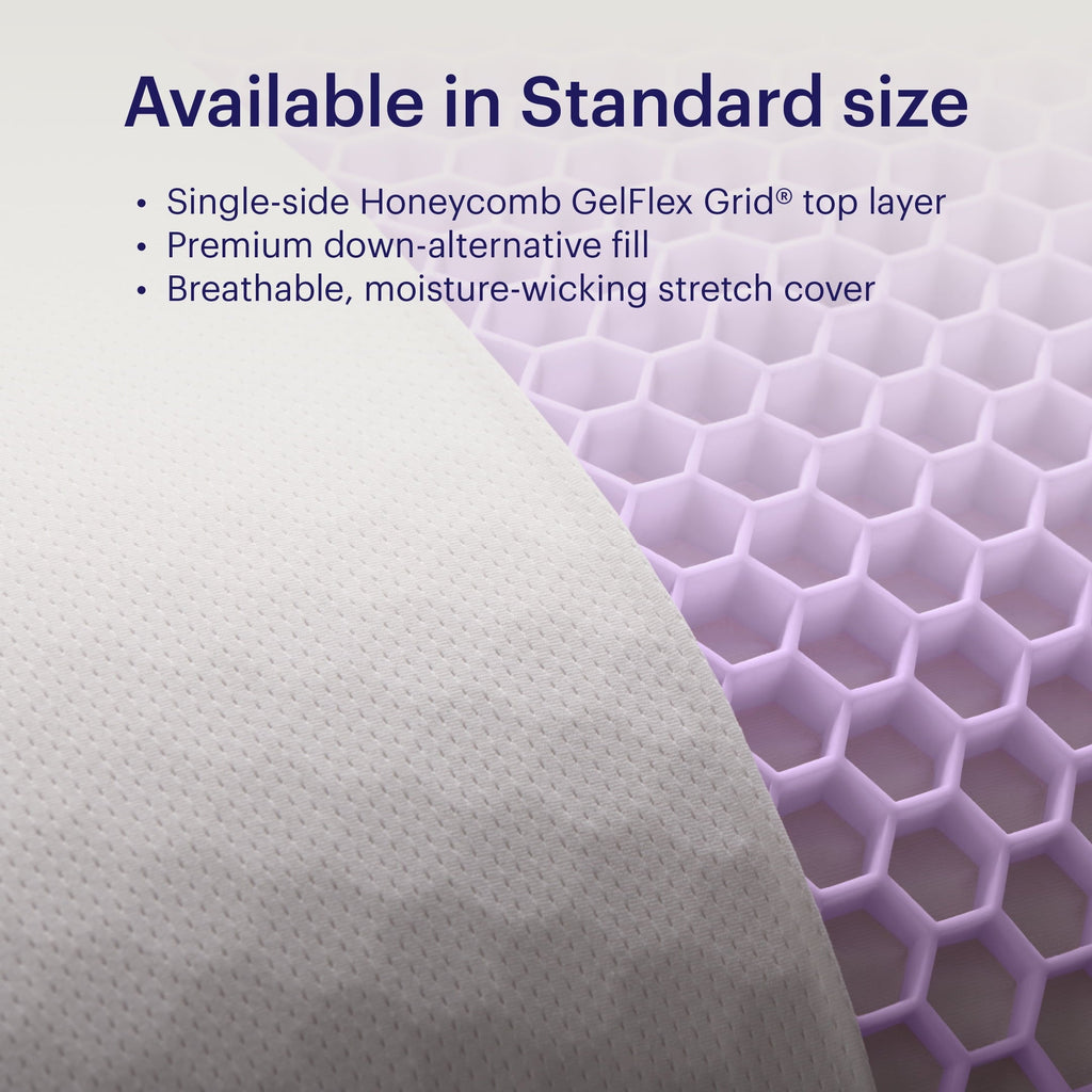 GridCloud Pillow, Honeycomb Gelflex Top Layer, Hypoallergenic, Down - Alternative