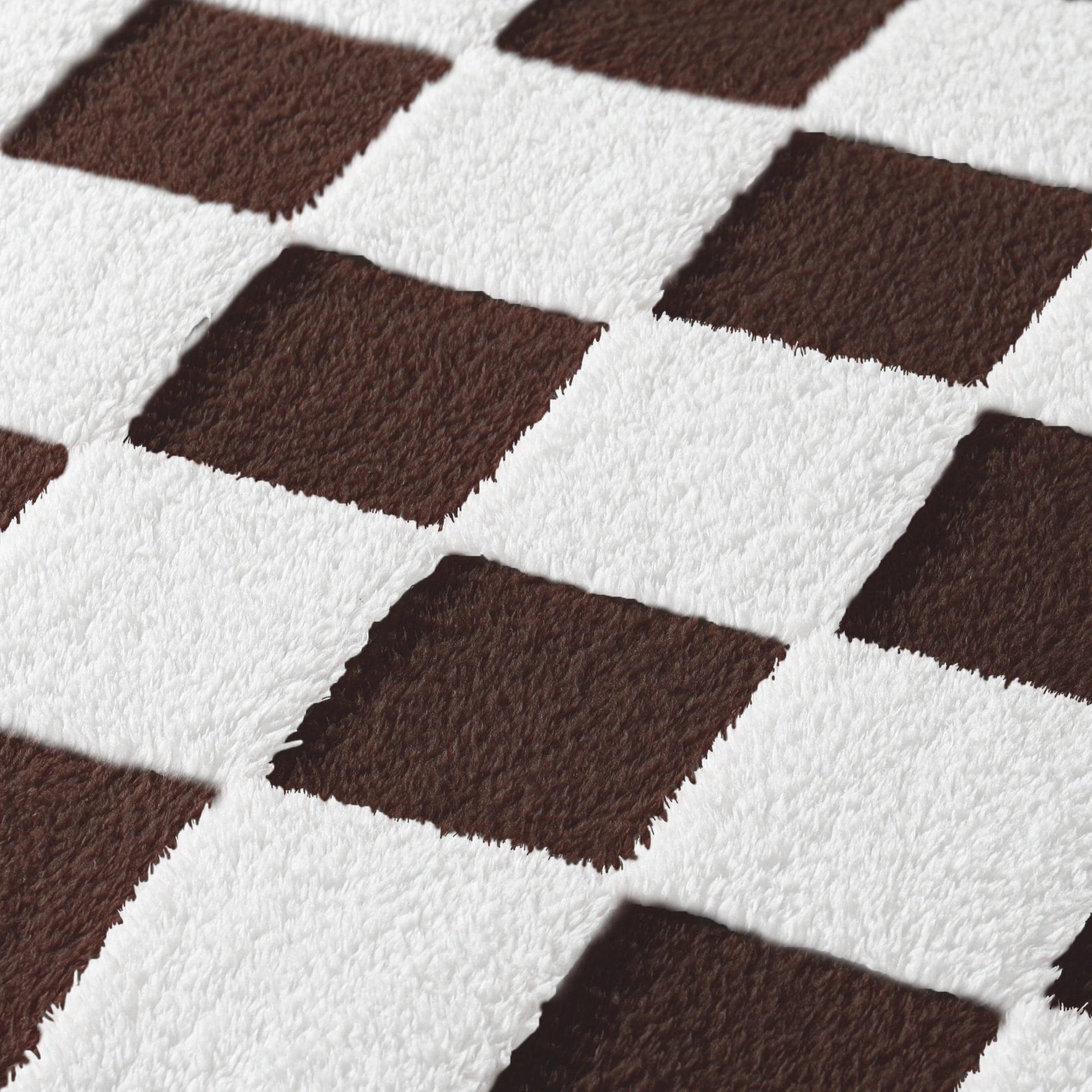 Checkered Throw Blanket, Super Soft and Warm Fluffy Fleece Blanket for Couch, Sofa, Bed, Cute Plaid Pattern, Coffee, ...