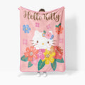 Floral Grace 46 x 60 Coral Fleece Kids Throw Blanket - Soft Bedding Accessories