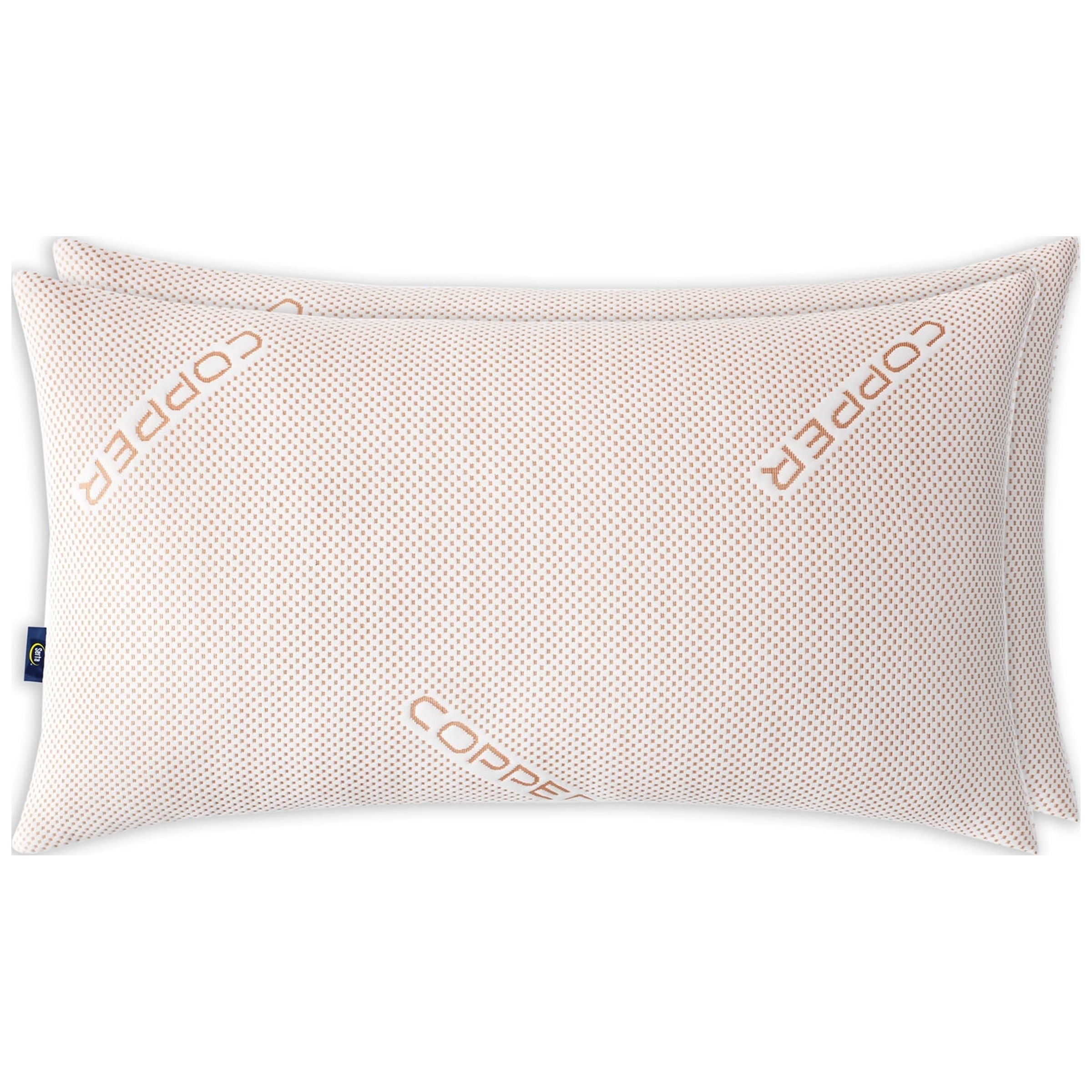 Copperloft King Bed Pillow, 2 Pack, Hypoallergenic