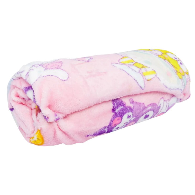 Hello Kitty Soft and Friends Silky Fleece Throw 40"x50" Kids Blanket "Cool Treat"