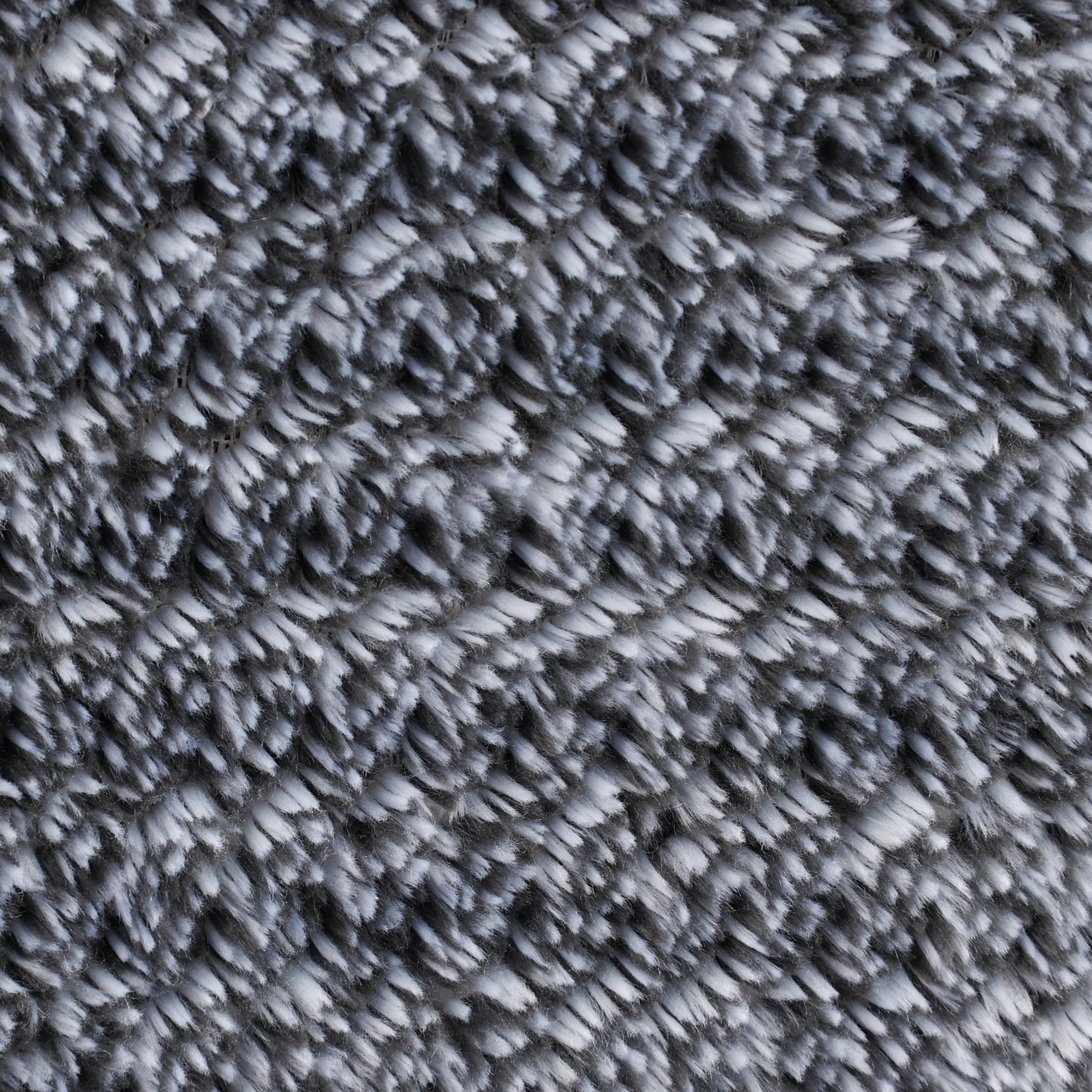Plush Textured Heathered Soft Oversized Throw Blanket, Gray