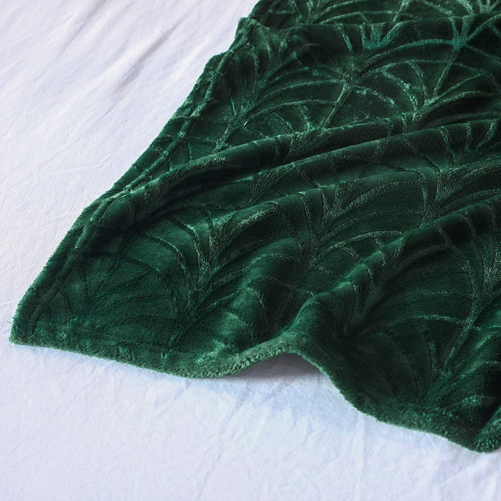 Fleece Throw Blanket for Couch, Soft Fluffy Sofa Bed Blanket with Vintage Pattern for All Season, Warm and Lightweigh...