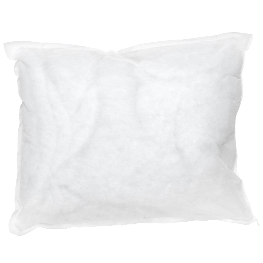 Bed Pillow, 12 x 17 Inch, White, Disposable, 2 Count