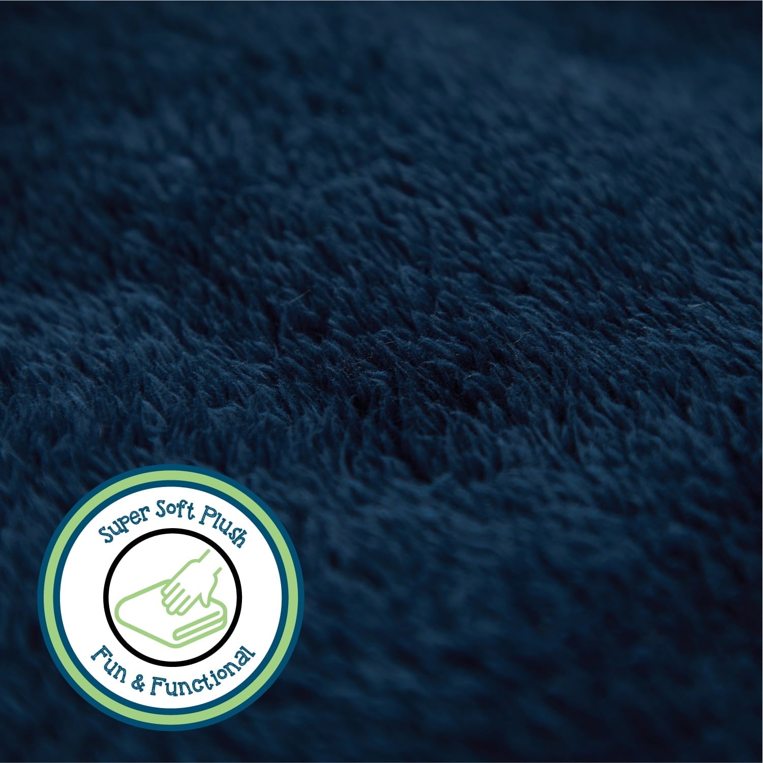 Soft, Navy Blue, Oversized, Fuzzy, Throw Blanket for Kids, 72 x 50 inches