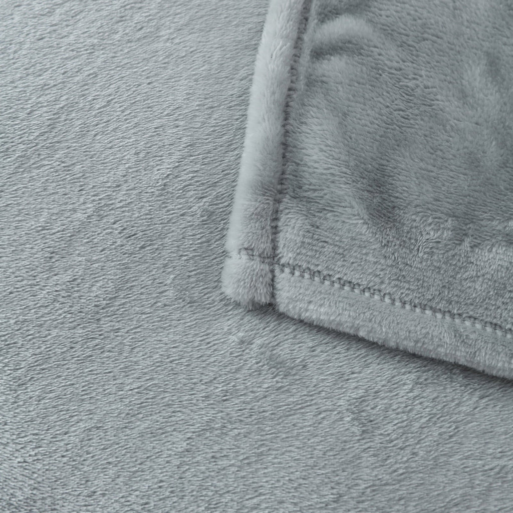 Super Soft Plush Blanket, Gray, Twin, Adult/Teen