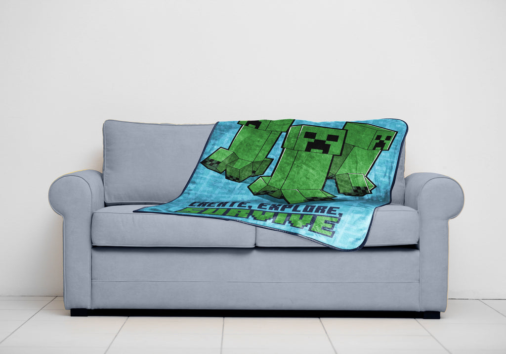 Kids Silk Touch Throw Blanket, 46 x 60, Microfiber, Blue