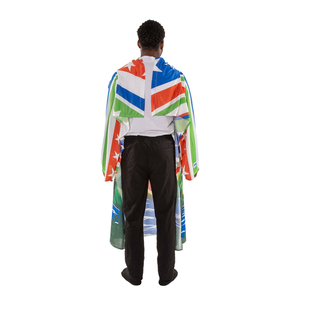 Chill Wearable Blanket with Sleeves in Cool Touch Fabric, Mountain Dew Red White & Dew Americana