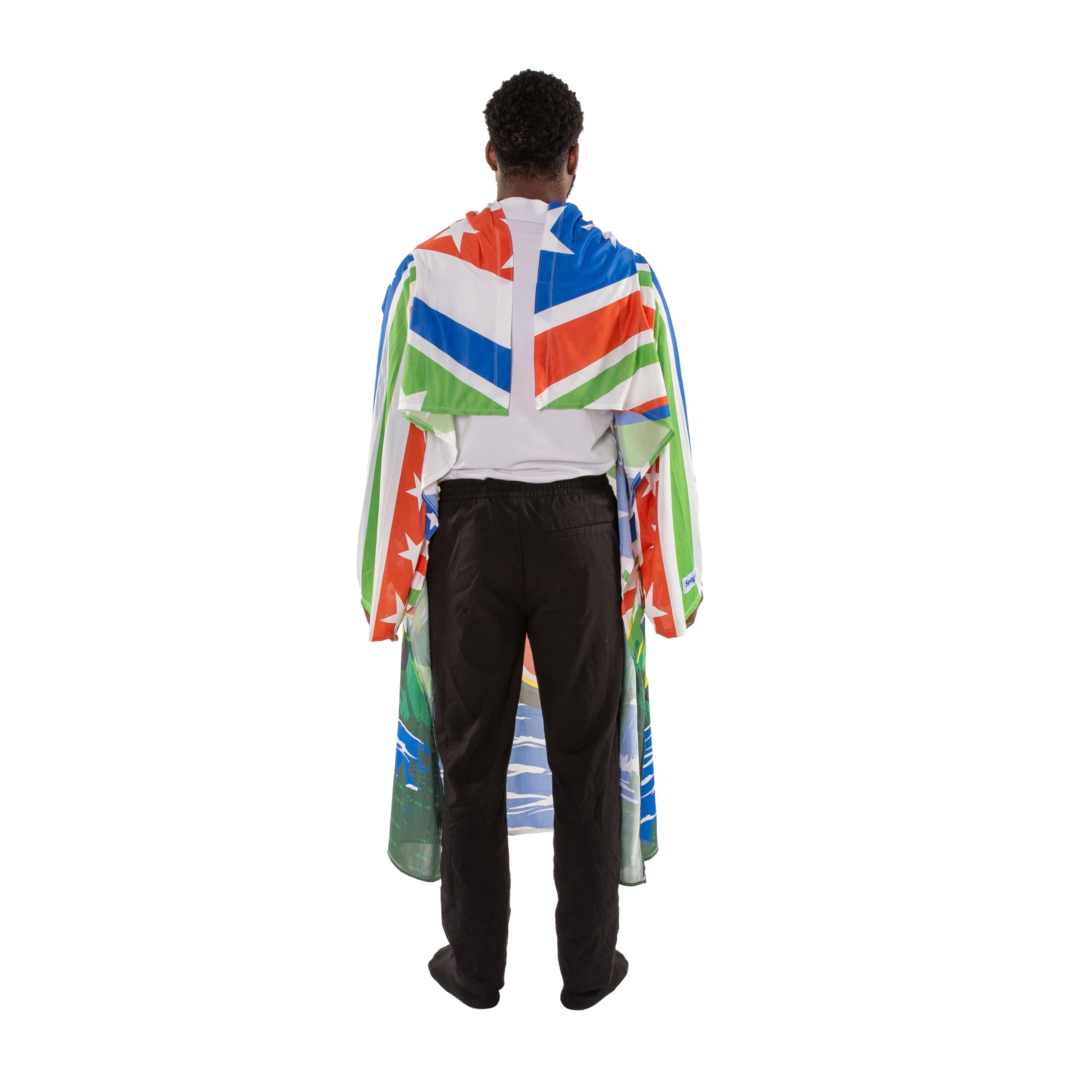 Chill Wearable Blanket with Sleeves in Cool Touch Fabric, Mountain Dew Red White & Dew Americana