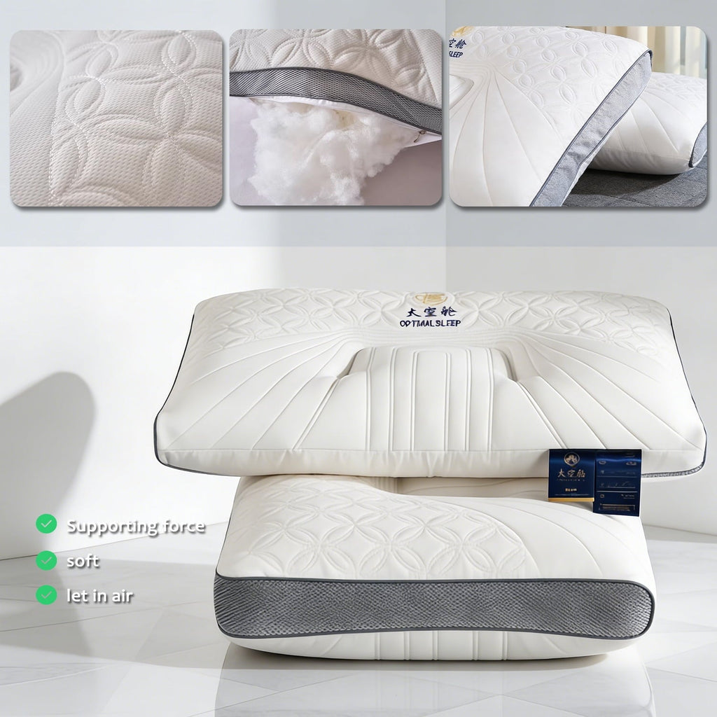 2-Pack Space Capsule Bed Pillow (29.13" x 18.9") - Plush and Supportive