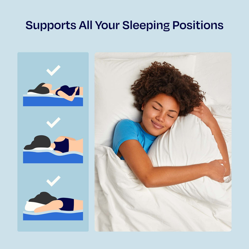 2-Pack Comfort Bed Pillows Standard size set of 2 for Sleeping, Pillows, for Back, Stomach or Side Sleepers, 20 x 26 ...