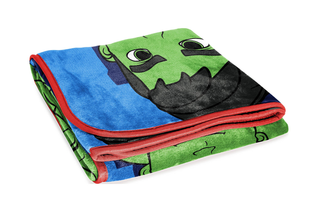 Spidey & His Amazing Friends Kids Throw, 46 x 60, Microfiber, Blue, Marvel
