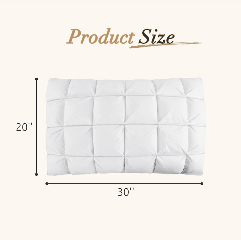 Hotel Cervical Pillow for Sleeping – Ergonomic Contour Neck Support Bed Pillow, Fluffy and Supportive for Side, Back ...