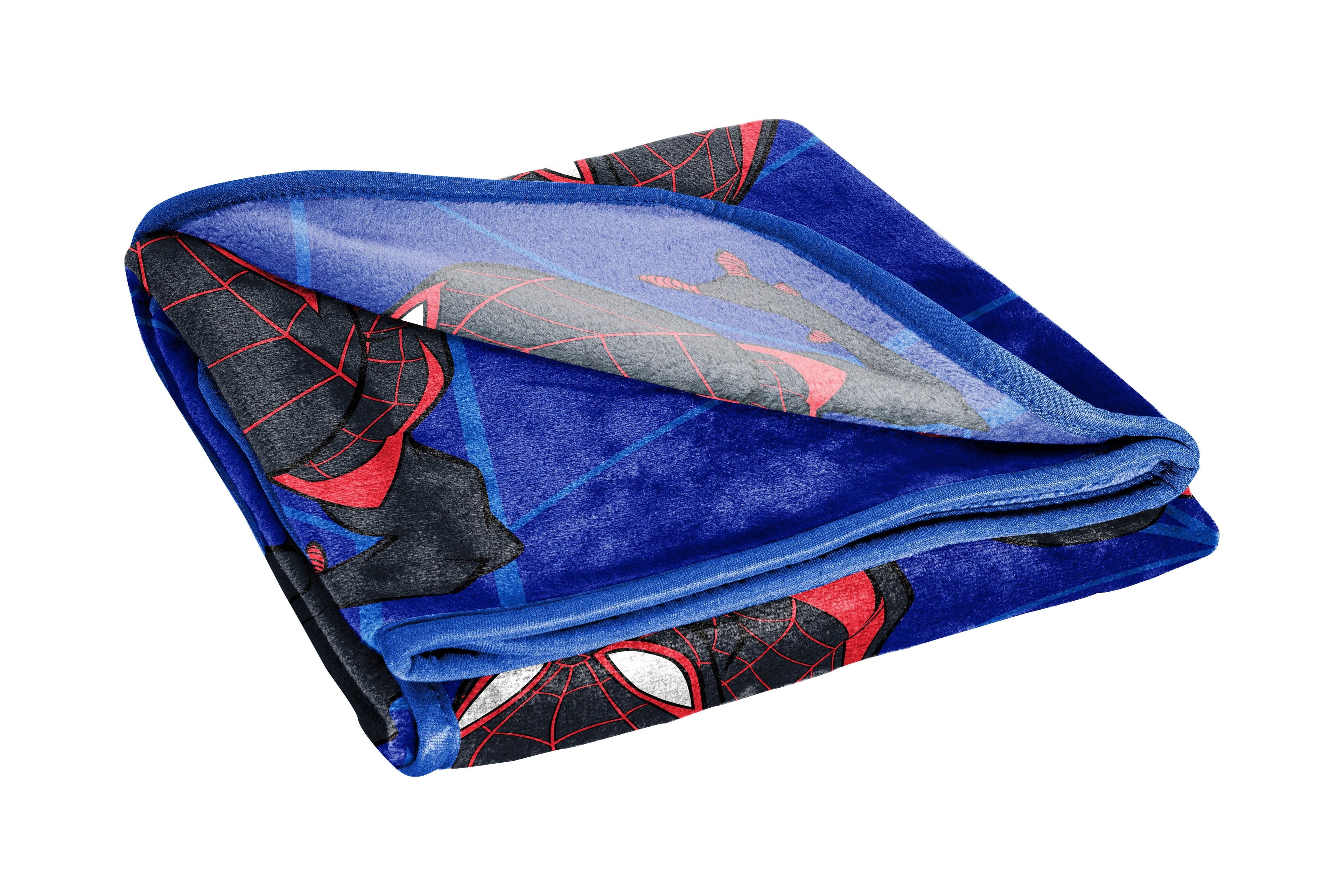 Kids Throw Blanket, 46 x 60, Microfiber, Blue, Marvel