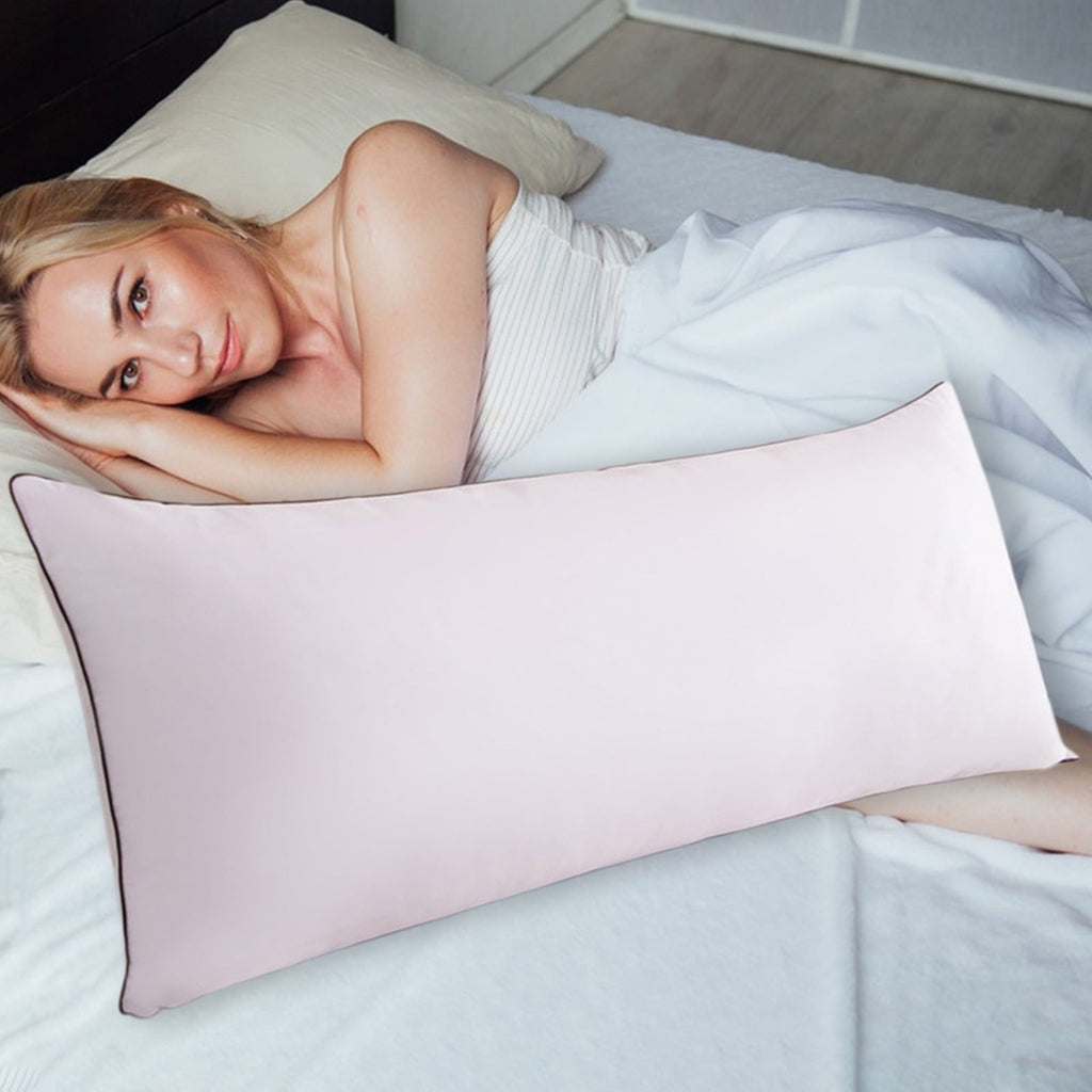 Long Pillows For Bed King Clearance! 100*48cm White Gentle Support Soybean Pillow, Comfortable Breathable Bed Pillows...