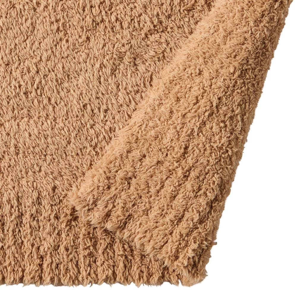 Cozy Knit Throw, Dark Caramel, 50x72"