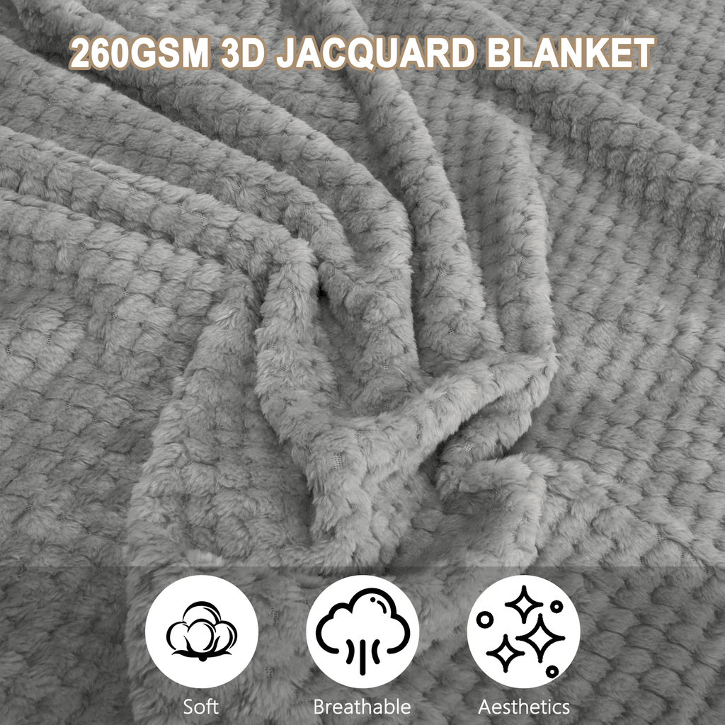 Soft Jacquard for Couch, Waffle Weave Fuzzy s for Home Decor, Lightweight and Warm Bed s for Bed Sofa Office Travel