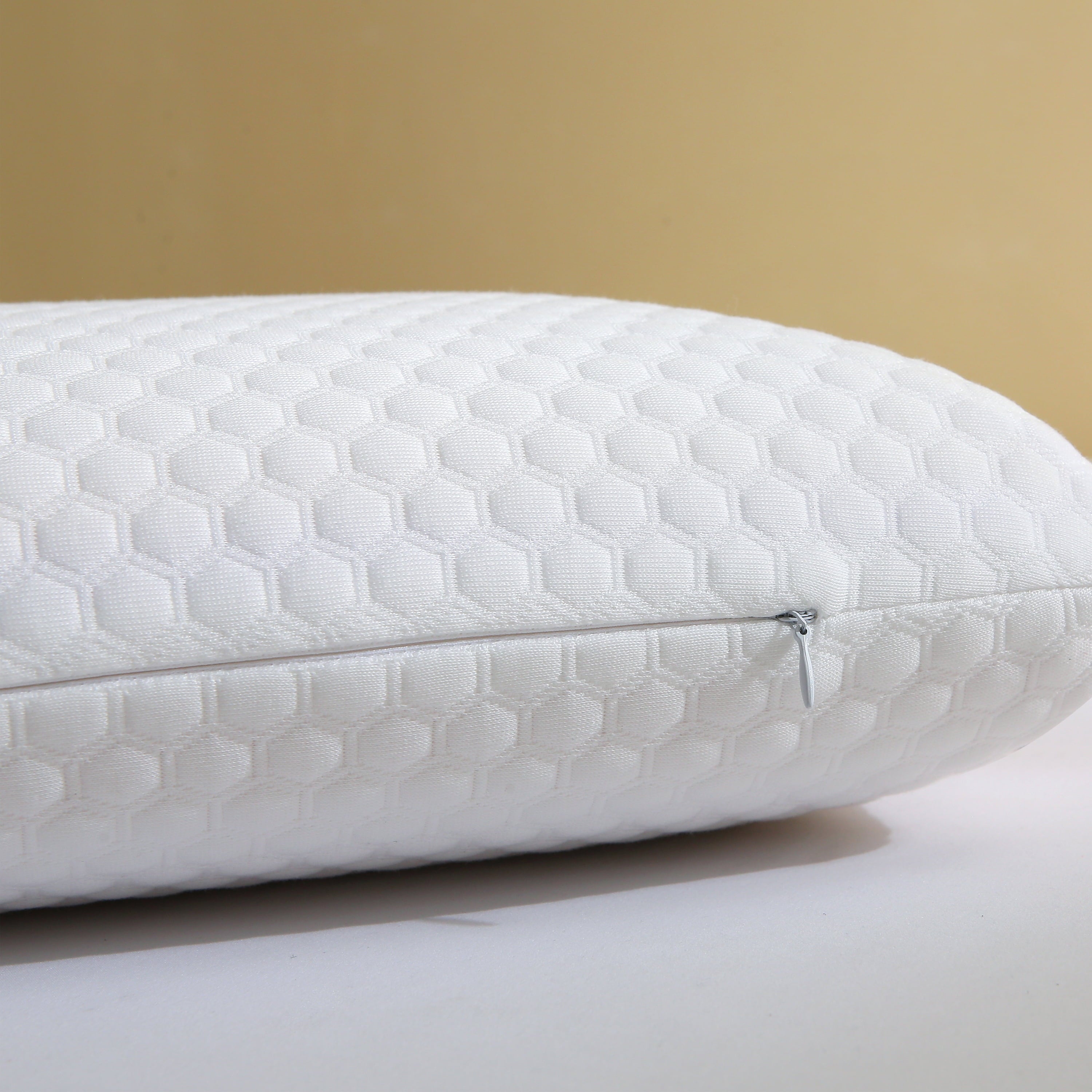 Memory Foam Bed Pillows, Pillow for Side and Back Sleeper, Pillow for Neck Pain Relief, Washable Removable Cover, Sof...