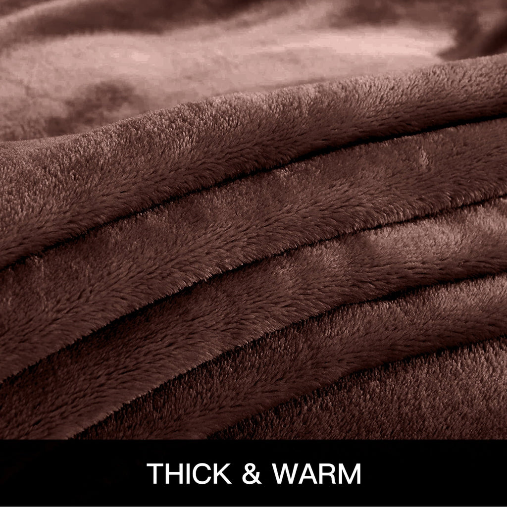 Throw Blanket, Fuzzy & Plush Warm Fleece Blanket, Throw Size Coffee Blankets for Couch Beds, Machine Washable Blanket...