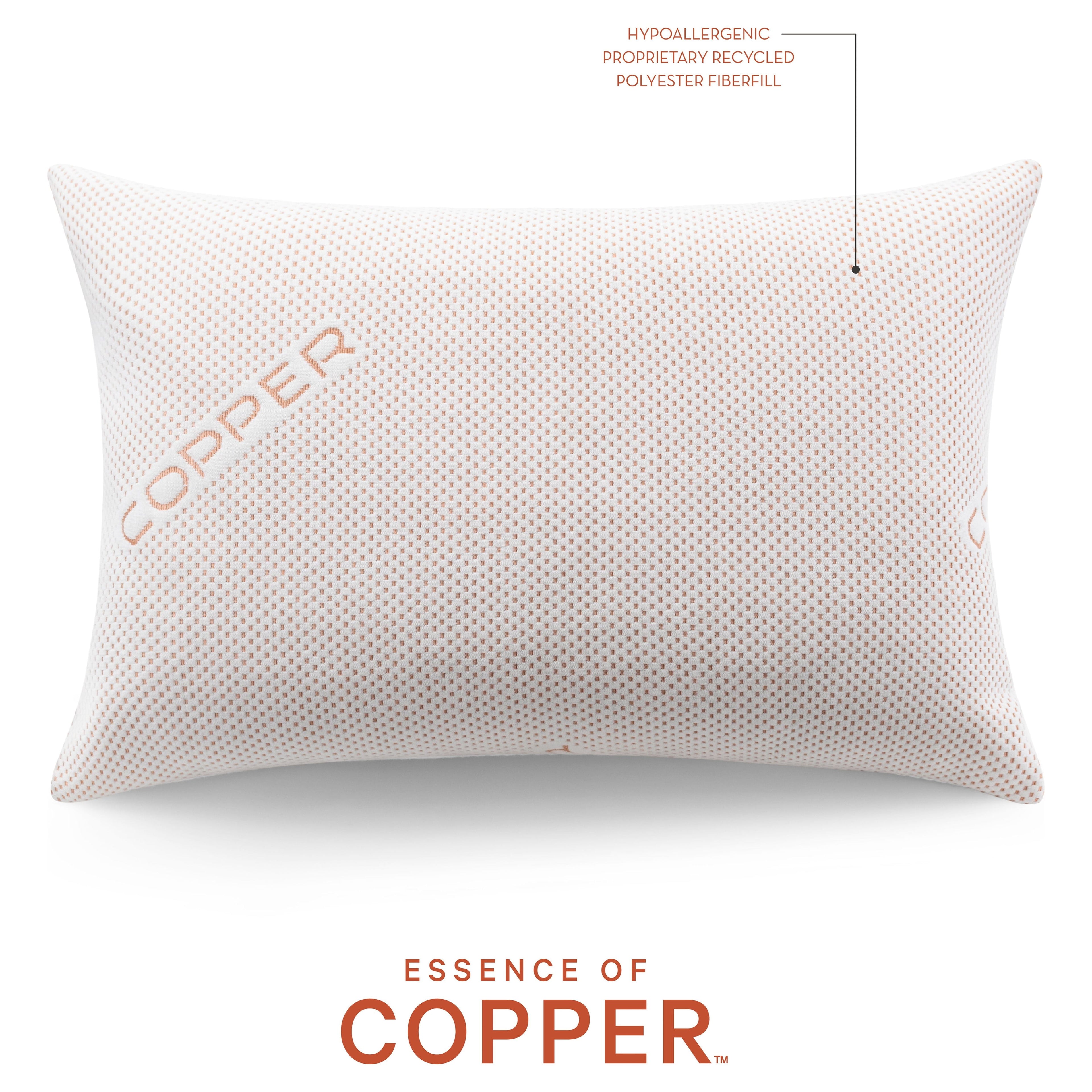 Luxury Knit Bed Pillow 2 Pack, Standard/Queen, Polyester
