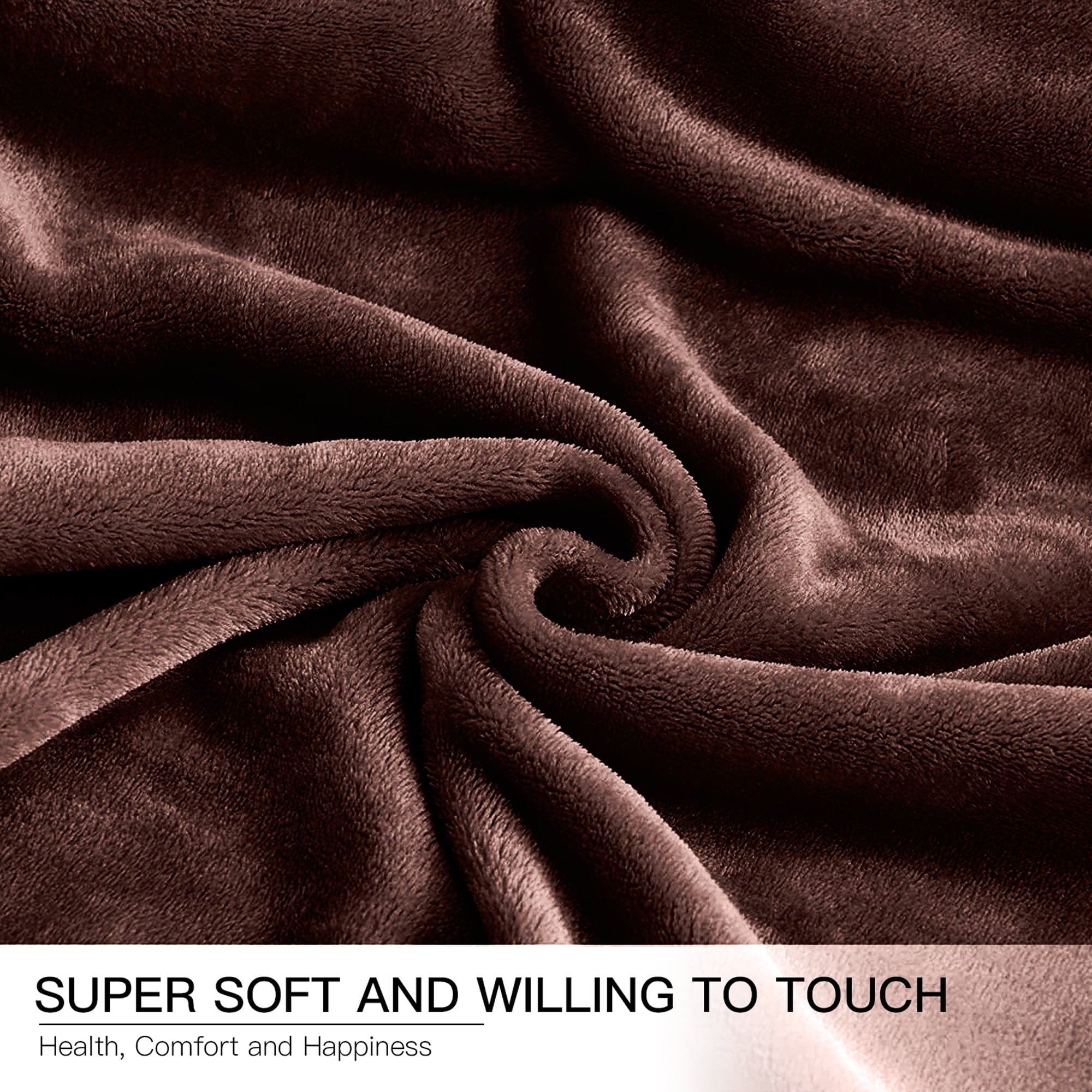 Throw Blanket, Fuzzy & Plush Warm Fleece Blanket, Throw Size Coffee Blankets for Couch Beds, Machine Washable Blanket...