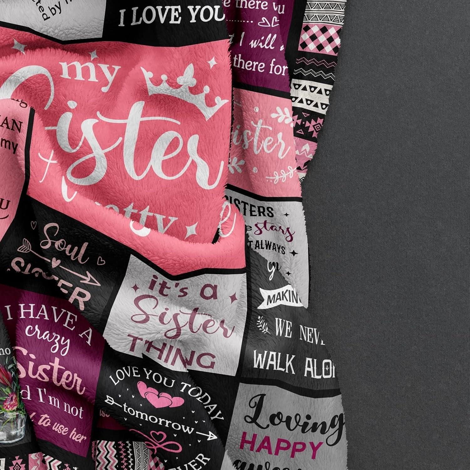 Sister Gifts , Sisters Birthday Gift Idea, Best Sister Ever Gift for Women, Birthday Gifts for Sisters, Sis Soft Thro...