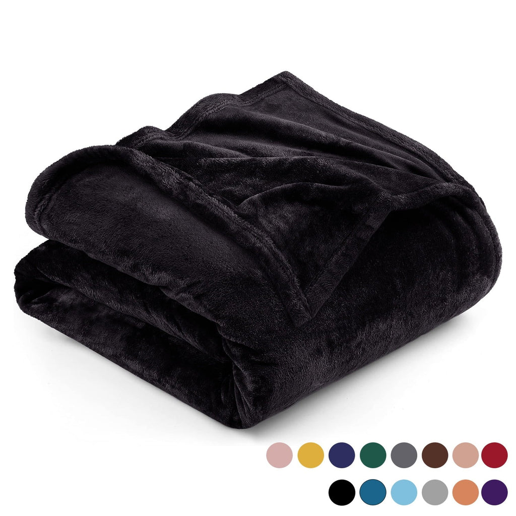 Microplush Fleece Blanket Cozy for Bed and Throw Cozy for Bed and Throw 310 GSM Soft Microfiber Lightweight Warm Fluf...