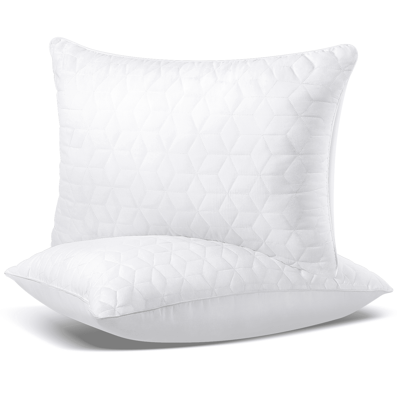 Bed Pillows Queen Size Set of 2, Hotel Gusseted Pillows for Sleeping, Alternative to Down Pillows, Soft Supportive & ...