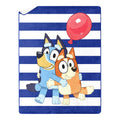 Happy Hugs Kids Silk Touch Throw Blanket with Sherpa Reverse, 46 x 60 inches Blue – Soft Plush Fleece Throw Blanket