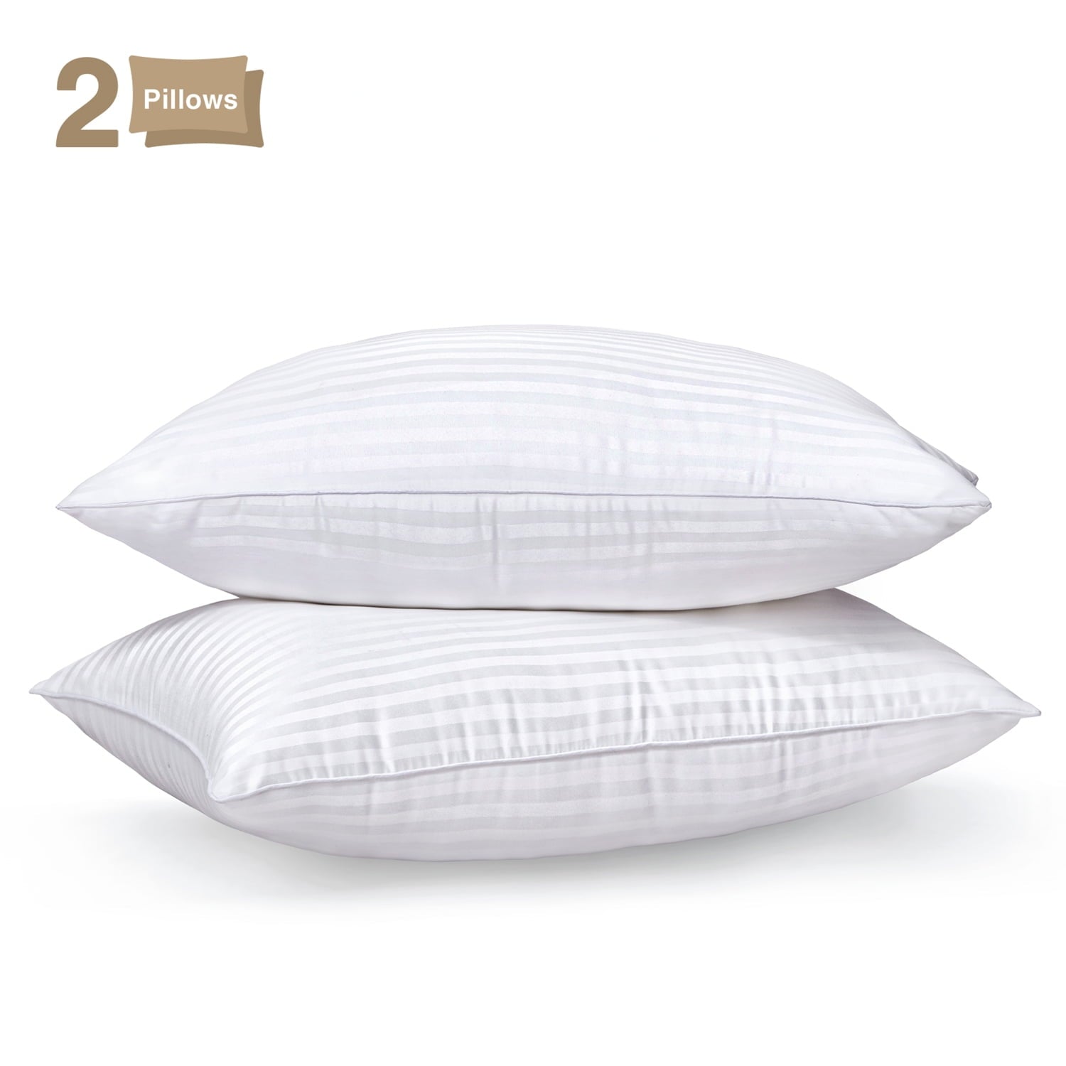 Pillow for Bed Standard Size Set of 2 ,Down Alternative Pillows for Sleeping 20x26inch, Luxury Hotel Pillow for Back,...