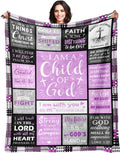 Christian Gifts for Women - Baptism Gifts for Girl - Child of God Blanket - Inspirational Birthday Religious Catholic...