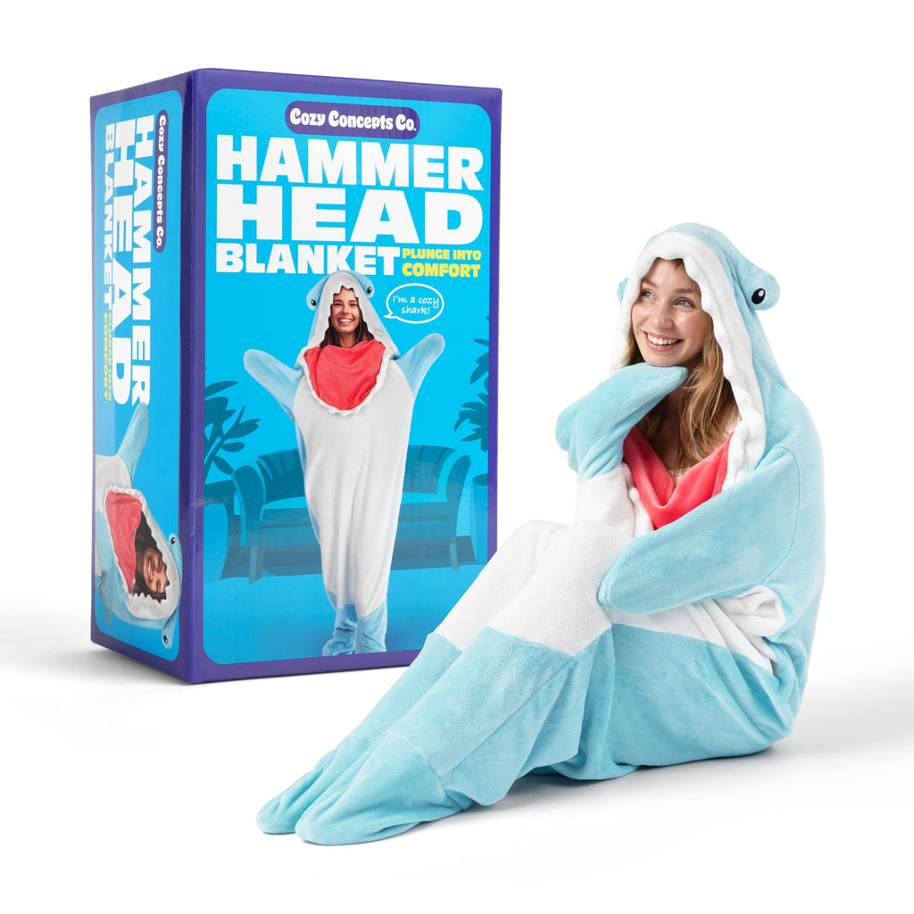 Hammerhead Blanket 70" Throw Blanket with Sleeves