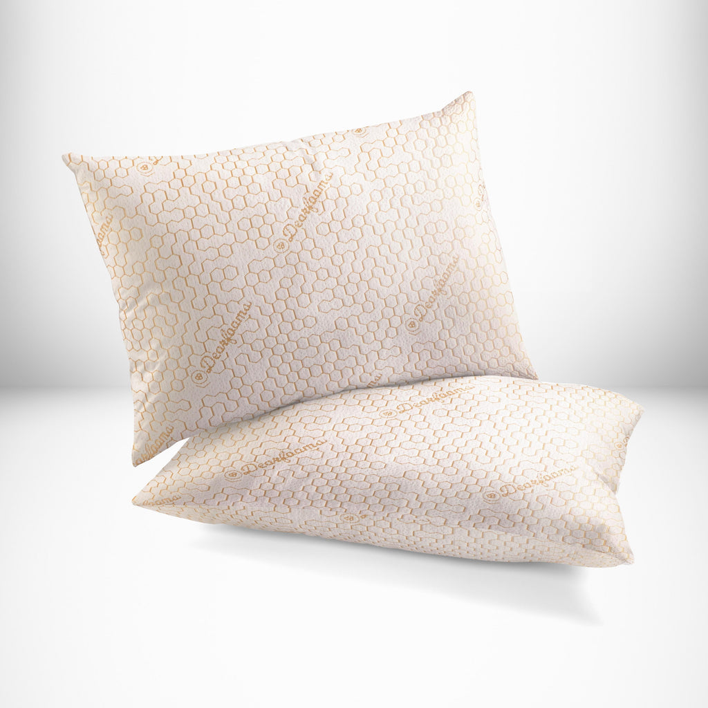 Cozy Copper Infused Bed Pillow Standard, White