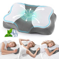 Memory Foam Cervical Pillow for Sleeping Support - Orthopedic Bed Pillow for Neck, Shoulder Pain Relief, Adults, Side...