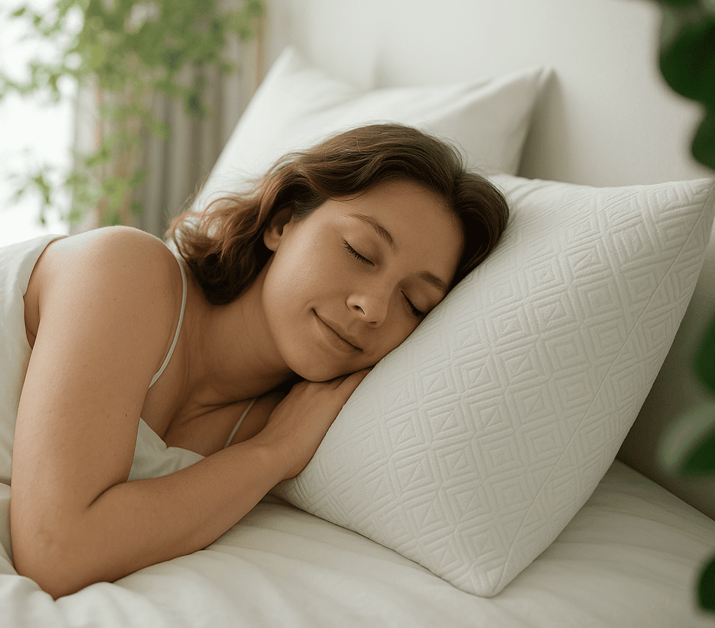 King Size Bamboo Pillow, Memory Foam Bed Pillows with Washable Pillowcases, King