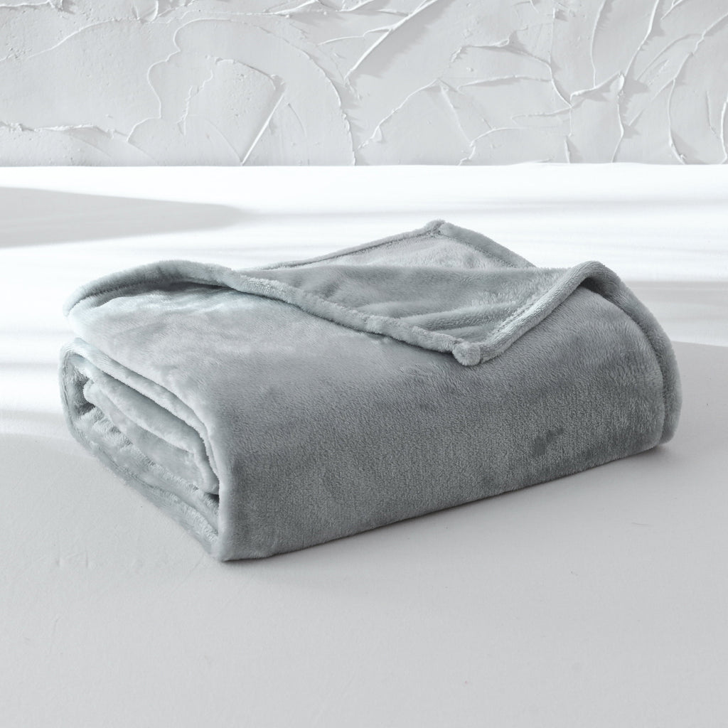 Super Soft Plush Blanket, Gray, Twin, Adult/Teen