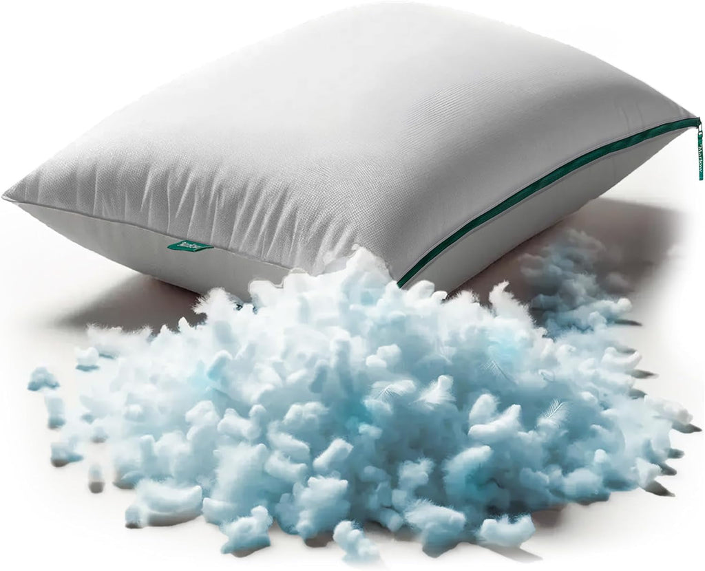 Marlow Adjustable Memory Foam Bed Pillow - Neck and Back Support For Side, Back and Stomach Sleepers - Standard/Queen...