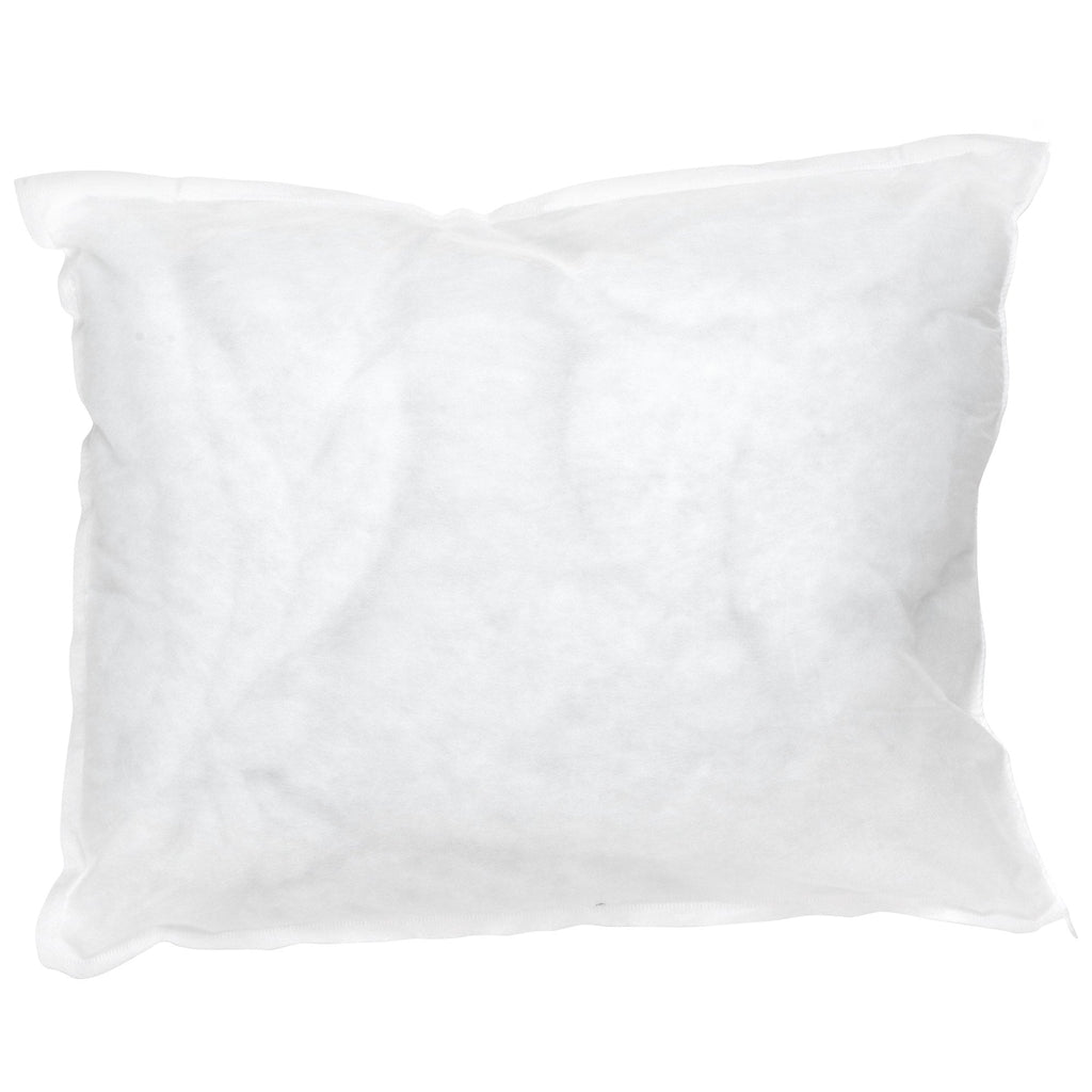 Bed Pillow, 12 x 17 Inch, White, Disposable, 2 Count