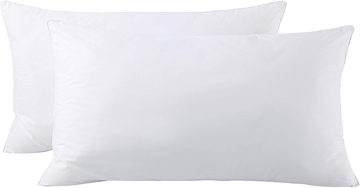 Bed Pillows King Size Pillows Set of 2, Pillows for Sleeping,Polyester Microfiber Cover,Super Soft Set of 2(...