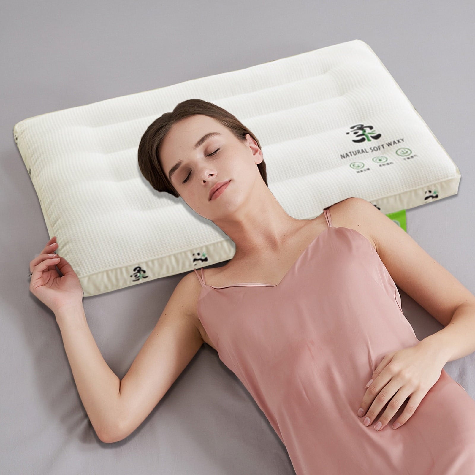 Ultra Thin Flat Pillows for Sleeping Standard Size, 2.5 Inch Slim Flat Pillow for Stomach, Back or Side Sleepers, Ext...