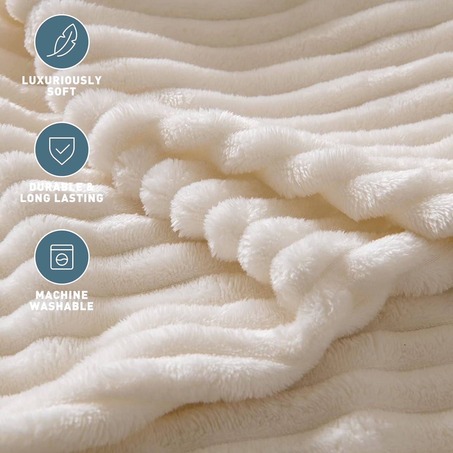 Throw Size Blanket, Extra Soft Lightweight Bed Blanket with Strip , Plush Fuzzy Cozy Throws for Couch, Bed, Sofa Cozy...