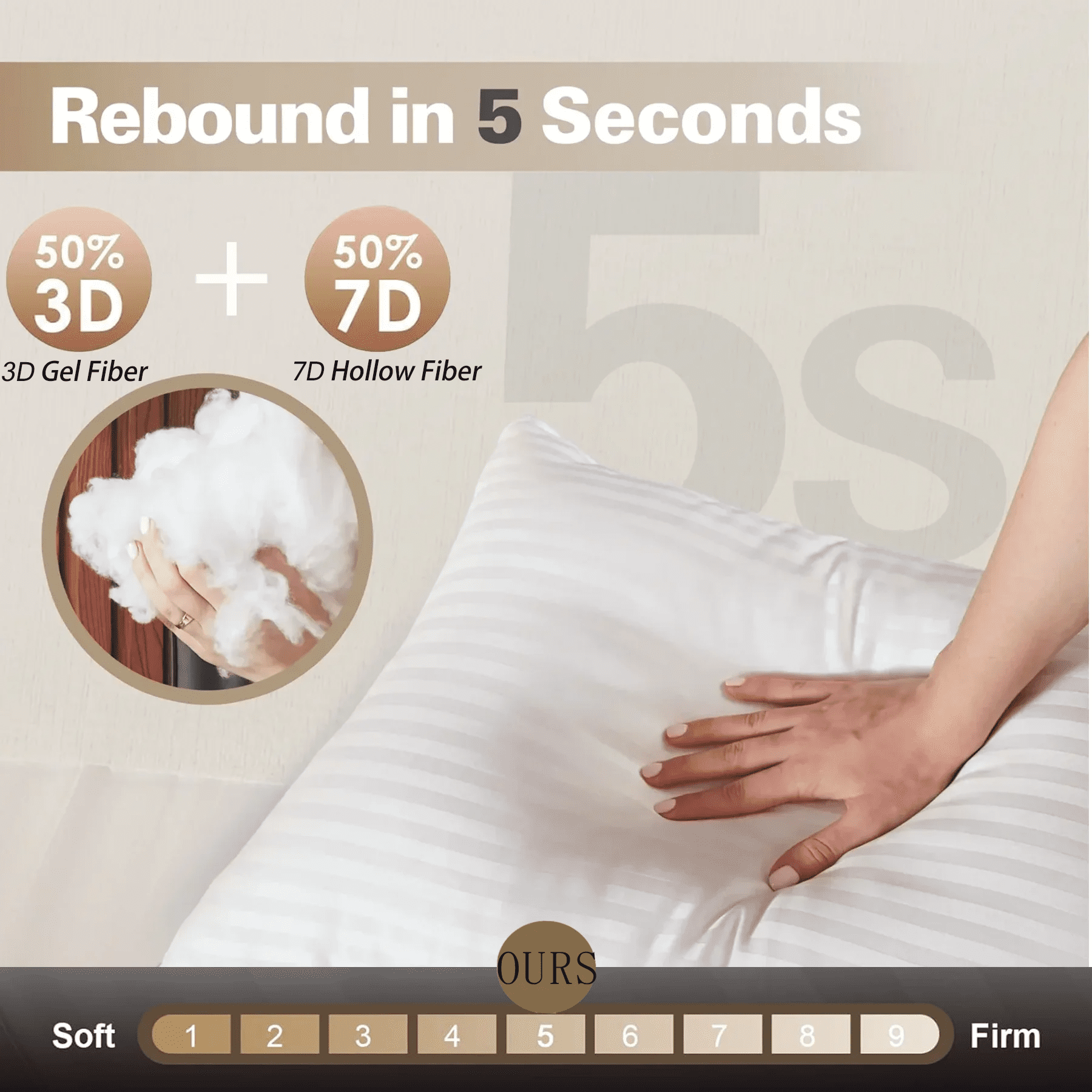 Pillow for Bed Standard Size Set of 2 ,Down Alternative Pillows for Sleeping 20x26inch, Luxury Hotel Pillow for Back,...