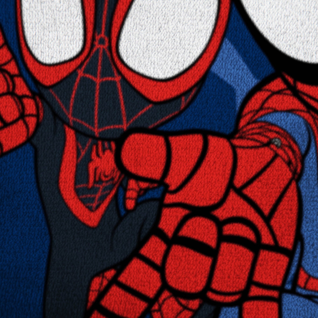 Spidey and His Amazing Friends Kids Plush Twin/Full Blanket, 62 x 90, Microfiber, Blue and Red